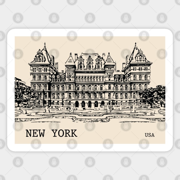 New York State USA Sticker by Lakeric